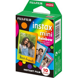 Filme Instax Mini Instantâneo Fujifilm Com 10 Fotos Rainbow