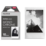 Filme Instax Mini Instantâneo Fujifilm Mono Chrome 10 Fotos