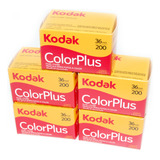 Filme Kodak 35 Mm Color Plus 200 36 Poses 5 Rolos