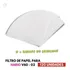 Filtro Branco Para Hario V60   120 Unidades   The Best Brew