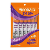 Finotrato Cat Stix Combo C 6 Unidades De 15g Sabor Frango