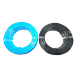 Fio 10mm 50 Metros Azul E Preto Flexivel 750v Unipolar Cobertura Preto E Azul