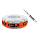 Fio Cabo Coaxial Rolo Antena Tv Rg59 95% 100 Metros Foxlux