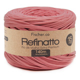 Fio De Malha Fischer Extra Premium Refinatto 15mm 140mts Cor 1012- Hibisco