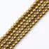 Fio De Pedra Natural Hematita Dourada Aprox 45 Contas 8mm Cor Dourado
