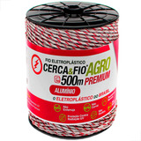 Fio Eletroplástico Para Cerca Rural Agro Aluminio 15x6 500m