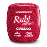 Fio linha Rubi Brilhante