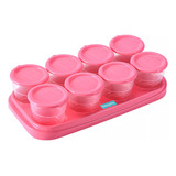 Fisher Price Modelo Bb1081 Cor Rosa Bandeja Com 8 Potes