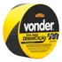 Fita Adesiva Para Demarcação Zebrada Vonder 48mmx30m Cor Amarelo E Preto
