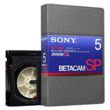 Fita Cassette Sony Bct 5ma Betacam Sp Vídeo 5 Minutos  pequena  Sony