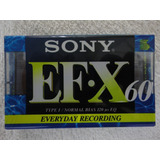 Fita Cassette Sony Efx 60m. Nova Lacrada Made In Japan