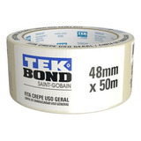 Fita Crepe Branca 48mmx50m   Tekbond