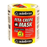 Fita Crepe Para Pintura Sem Residuos 18mm X 50m   6 Rolos Cor Branco Liso