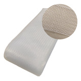 Fita Crinol Estruturada 10cm Branco   Rolo 22 Mts