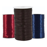 Fita De Cetim Trader 7mm   N 01 C 100 Metros Cor 039 Preto Lisa
