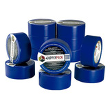Fita De Demarcação De Solo 48mm X 30m Azul   Kit 12 Unds