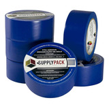 Fita De Demarcação De Solo 48mm X 30m Azul   Kit 6 Unds