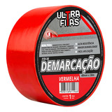 Fita De Demarcação Pvc 30 Metros Sinalização Cores Variedade Cor Vermelho Ultra Fitas