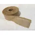 Fita De Juta Cor Natural 5cm Larg X 10 M Com Lurex Dourado Cor Crua C/ Lurex Dourado