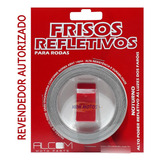 Fita Friso De Roda Refletivo Para Motos Alcom Vermelha