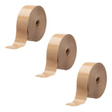 Fita Gomada 80mm Sem Reforço   3 Rolos