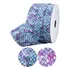 Fita Gorgurao Escama De Sereia 38mm Poliester Com 18 Metros Cor 040 - Azul 040