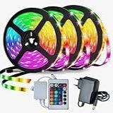 Fita Led 5050 Rgb Ip65 Colorida 5mt 16 Cores - Controle + Fonte 12v (5 Metros, Rgb - Colorida)