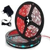 Fita Led 5050 RGB Ip65 Colorida 5mt 16 Cores   Controle   Fonte 12V  5 METROS  VERMELHO 