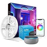 Fita Led Inteligente Alexa Wifi RGB 5 Metros   Compatível Echodot Alexa GoogleHome Led SMD 5050