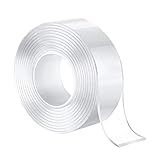 Fita Magica Super Forte Lavável Dupla Face Auto Colante 1 M Fixa Na Parede Em Todas Superfícies Resistente E Reutilizável Cola De Parede E Chão Decoração De Casa