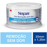 Fita Nexcare Remoção Sem Dor 25mm X 1 35m