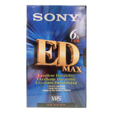 Fita Sony Ed Max Vhs 6h T 120 Nova Lacrada