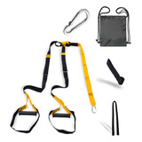 Fita Suspensao Funcional Tipo Trx Exercício Kit Be Stronger Cor Preto amarelo