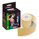 Fita Tape Bandagem Elás  Kelogel Premium 5cmx5m 5un Cor Bege
