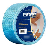 Fita Telada Azul Para Drywall Gesso Waltape Plus 100m   Wsw