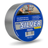Fita Ultra Fitas Silver Tape Prata 50m X 48mm Uso Adhesivo