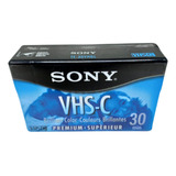 Fita Vhs-c Filmadora Premium Sony Original Lacrado 30 Min