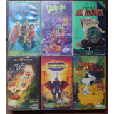 Fita Vhs Scooby Doo Snoopy Família Dinossauro Lote 6 Fitas