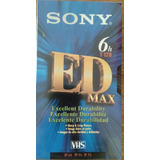Fita Vhs Sony Ed Max / T120 6 Horas.