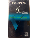 Fita Vídeo Vhs Sony Premium Grade T120, 6 Horas De Gravação 