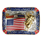 Fivela Country American Bull Riders Prateada Masculina 0512