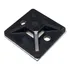 Fixador Abraçadeira Autoadesivo 30x30mm Preto   50un