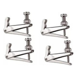 Fixo Violino 4/4 Micro Afinador Cor Prata 4 Unidades