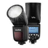 Flash Godox V1 n Cabeça Redonda Ttl Master Speedlight Nikon