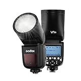 Flash Godox V1-n Cabeça Redonda Ttl Master Speedlight Para Nikon