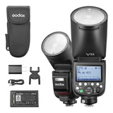Flash Speedlight Godox V1pro N Ttl Cabeça Redonda Nikon