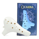 Flauta Ocarina Standard Abs 12 Furos C Dó Branco