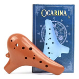 Flauta Ocarina Standard Legend Of Zelda Abs 12 Furos C Em Dó Cor Marrom