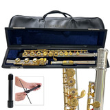 Flauta Transversal Yamaha Pé Em Si - Yfl 481 - Profissional