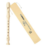 Flauta Yamaha Doce Soprano Barroca Yrs24b Original Com Capa